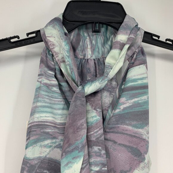 A New Day Dress Blue Purple Marble Swirl Halter Neck Sleeveless NWT - Picture 8 of 10